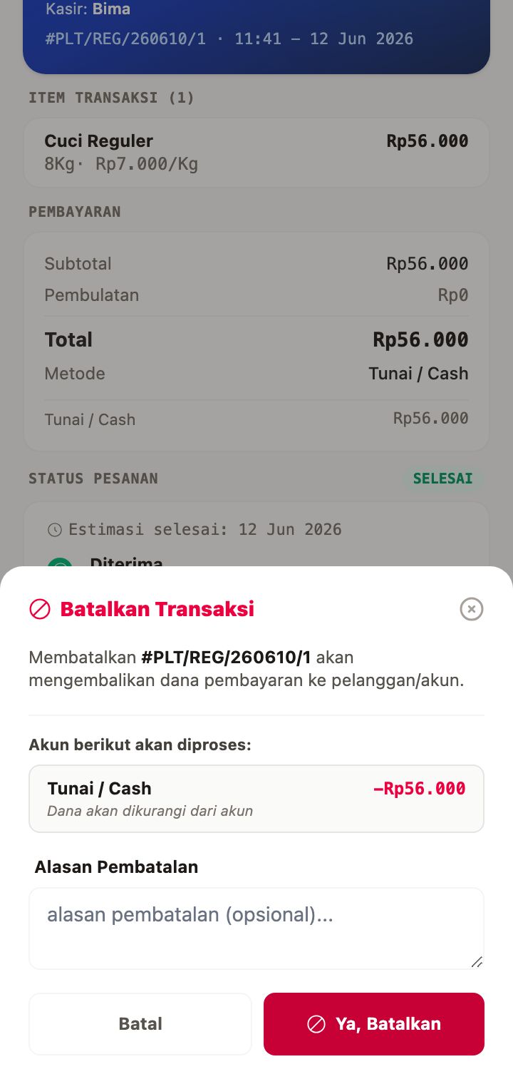 Klik Menu Batal