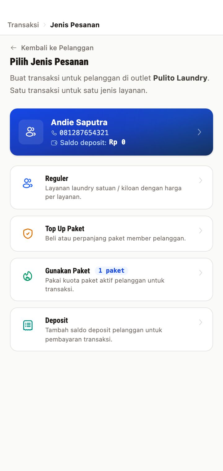 Menu Transaksi