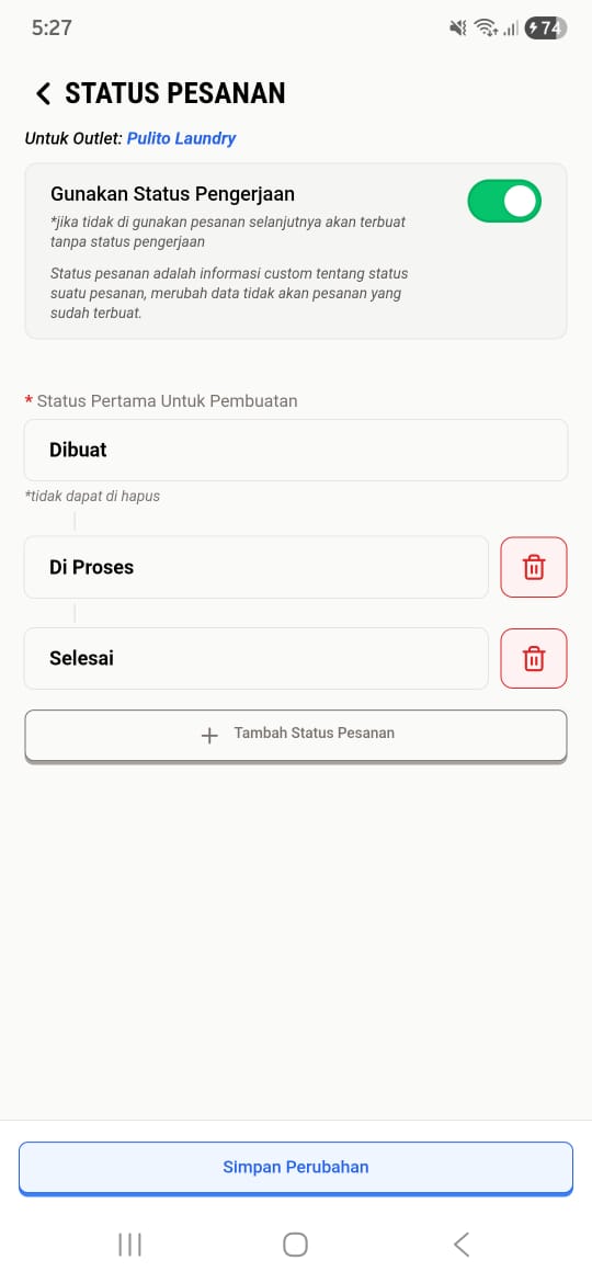 Daftar Status