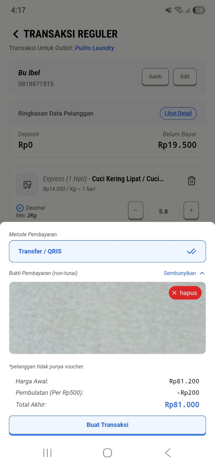Cek Status Pembayaran