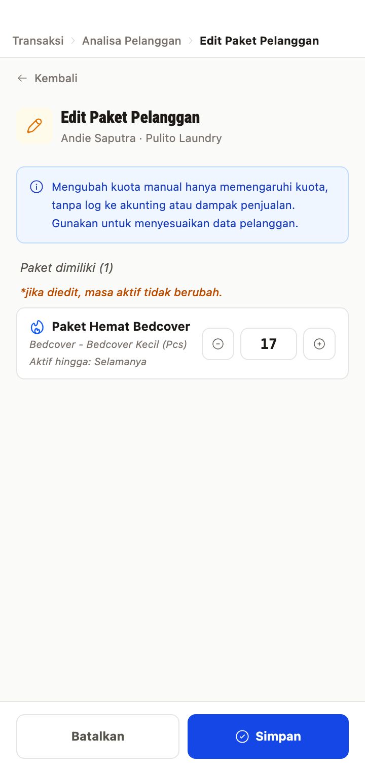 Edit Manual Paket