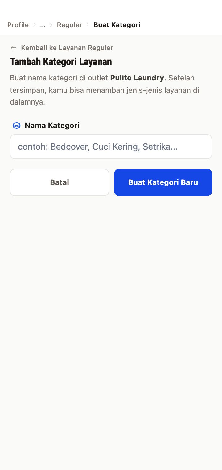Form Tambah Kategori