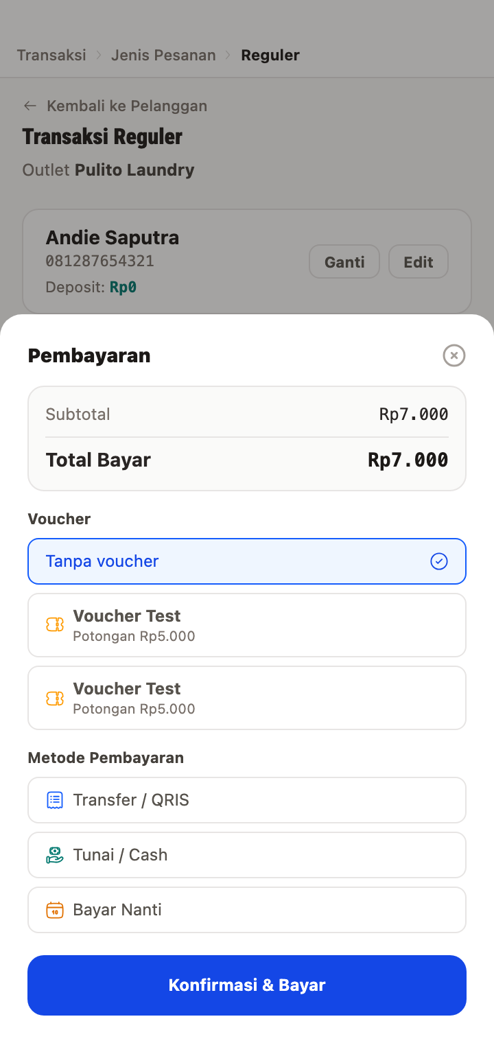 Cek Keranjang Pembayaran
