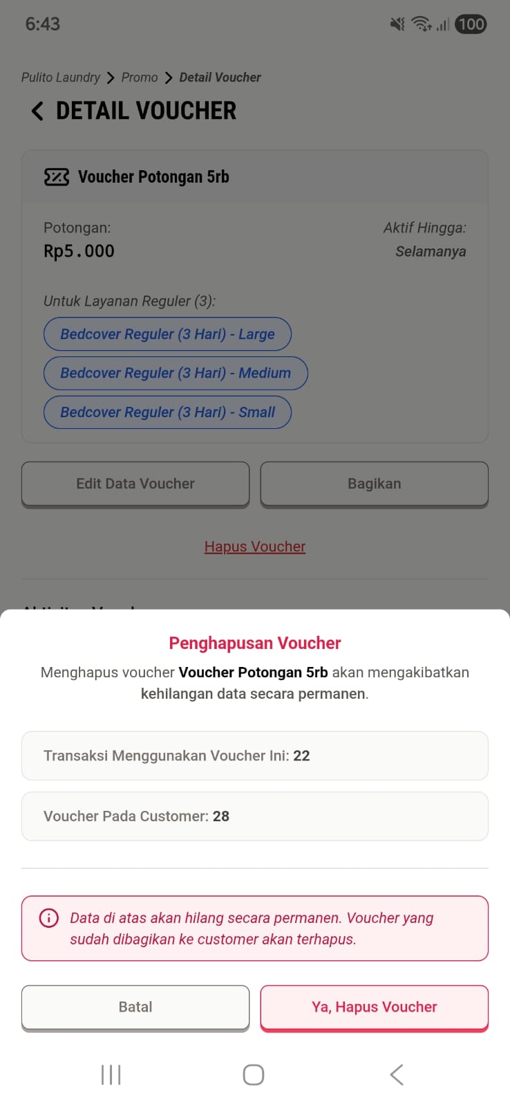 Konfirmasi Hapus Voucher